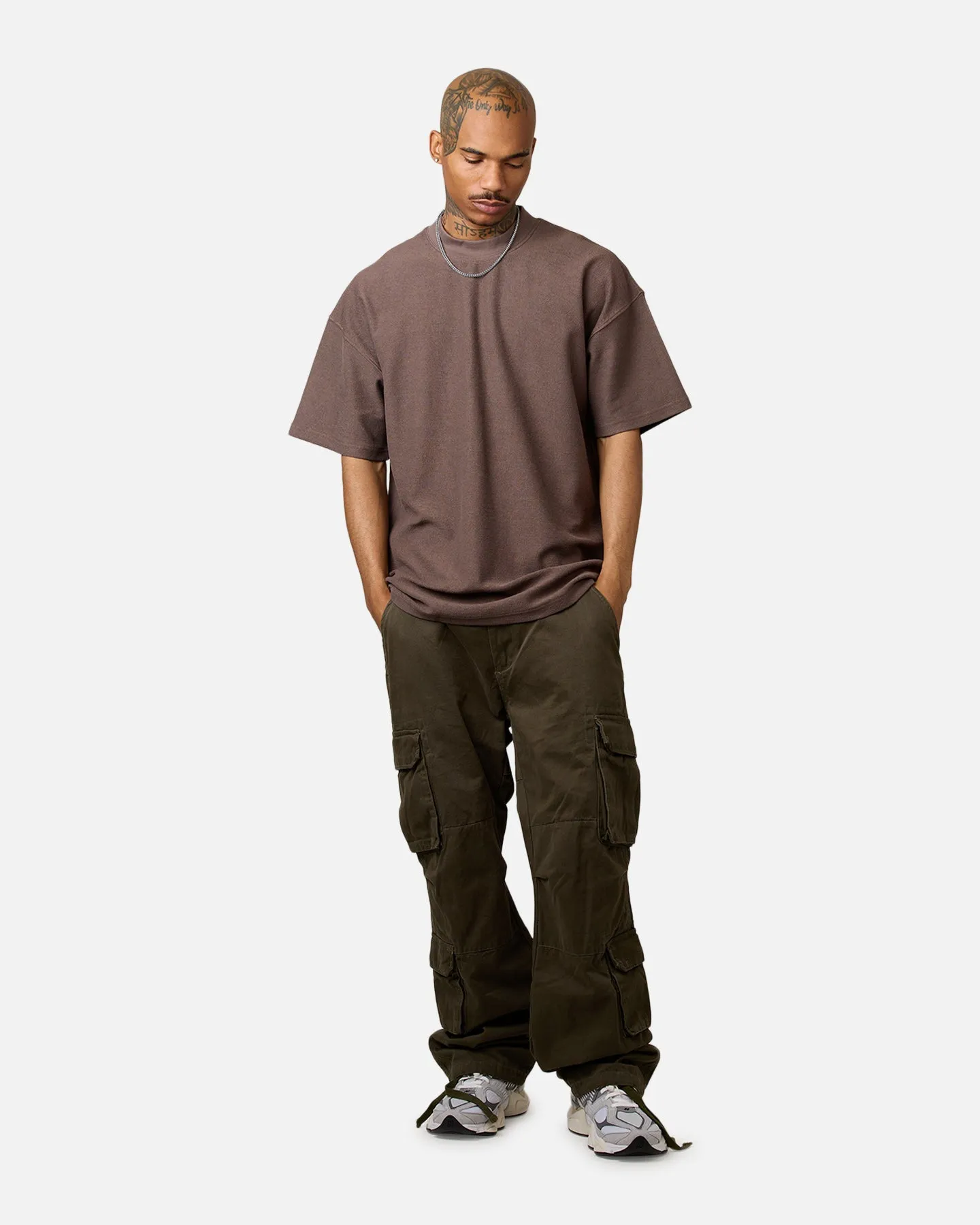 Carre Terry Oversized T-Shirt Brown sold by Culture Kings product image thumbnail 3