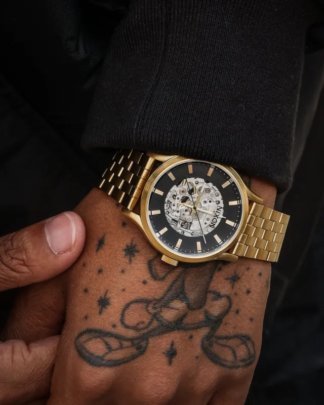 Nixon Spectra Watch Black/Gold sold by Culture Kings