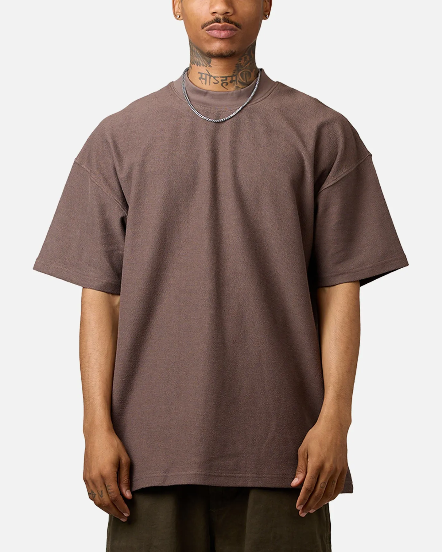 Carre Terry Oversized T-Shirt Brown sold by Culture Kings