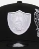 New Era Las Vegas Raiders 'Ornate Rose' 9FORTY A-Frame Snapback Black/White sold by Culture Kings