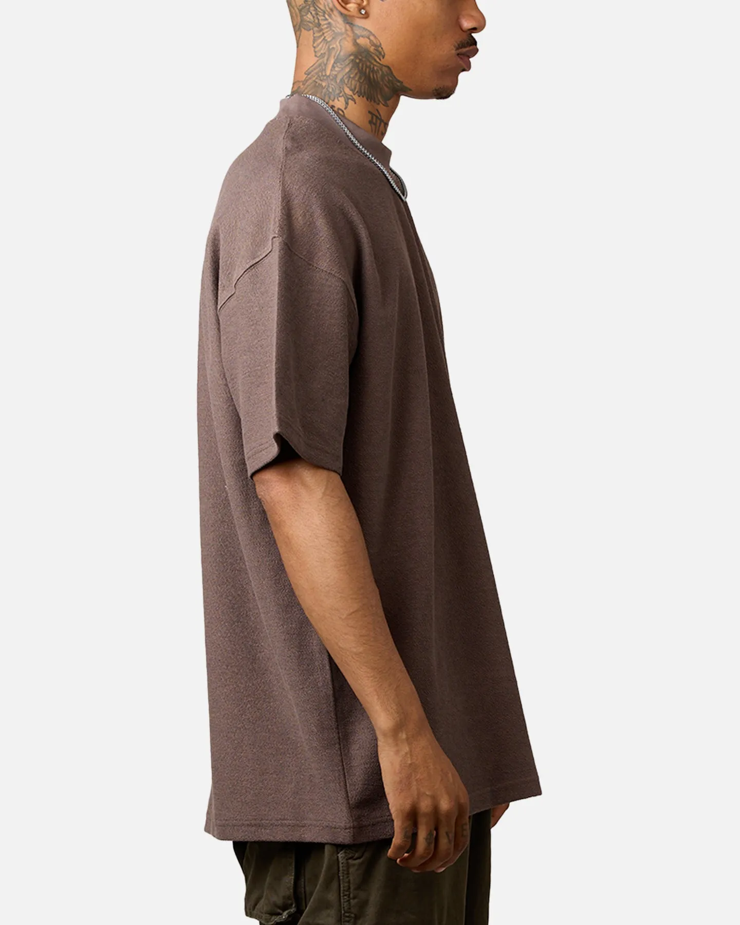 Carre Terry Oversized T-Shirt Brown sold by Culture Kings product image thumbnail 4