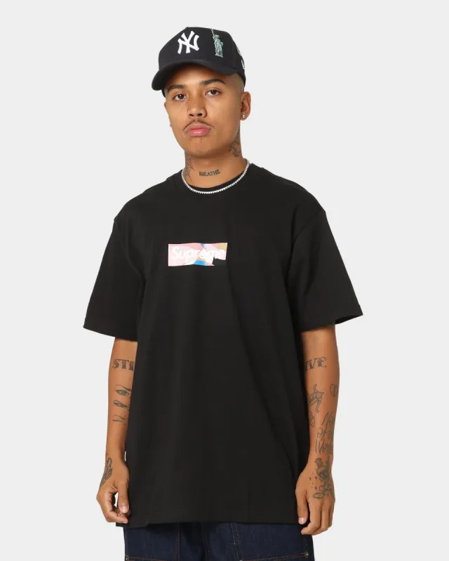 Supreme X Pucci Box Logo T-Shirt Black/Pink sold by Culture Kings
