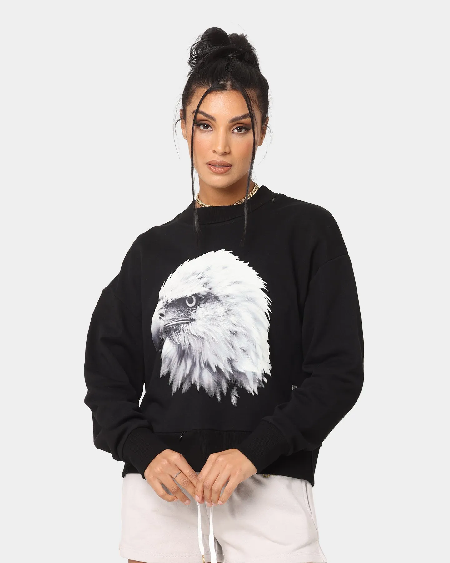 Dead Studios Women's Zipped Out Crewneck Black sold by Culture Kings