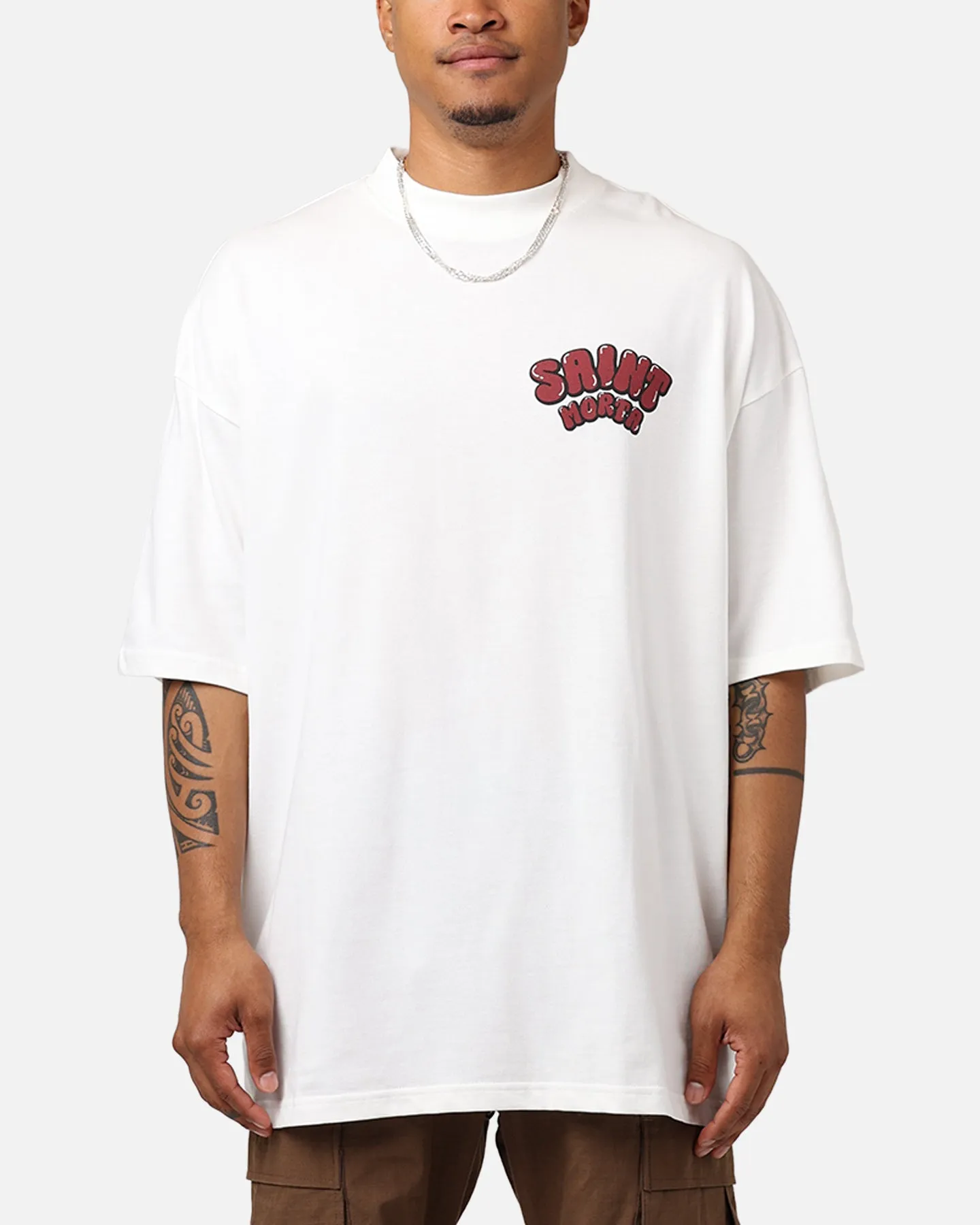 Saint Morta Cherry Temptation T-Shirt Off White sold by Culture Kings product image thumbnail 2