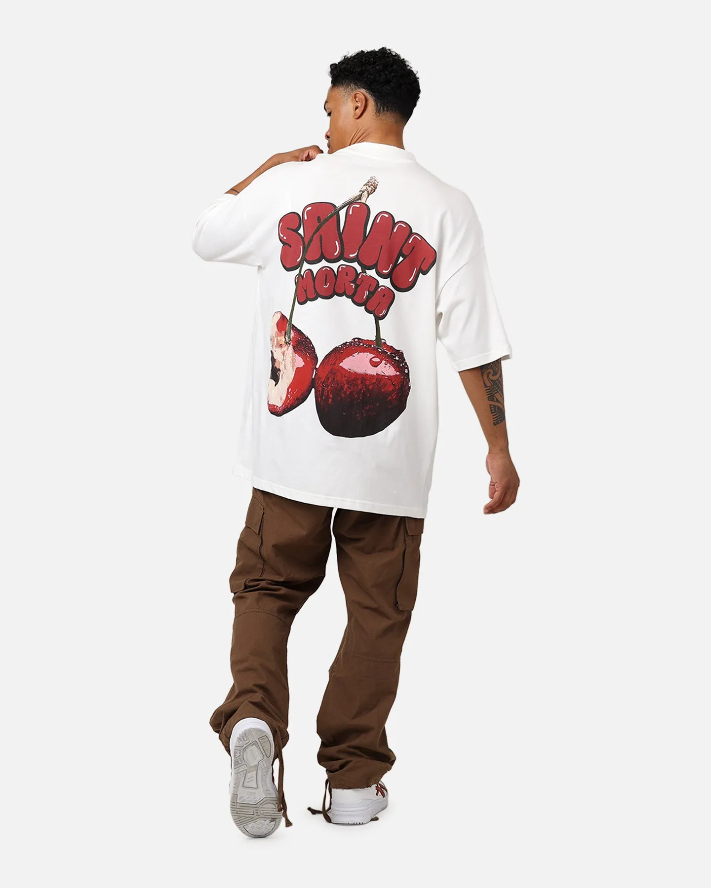 Saint Morta Cherry Temptation T-Shirt Off White sold by Culture Kings product image thumbnail 5