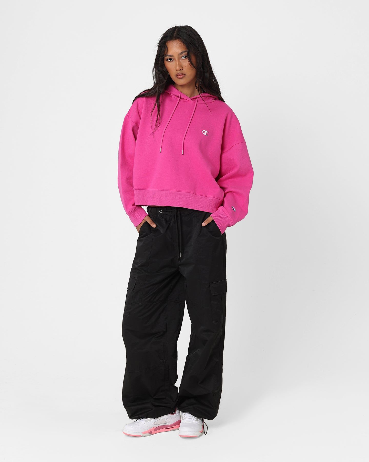 Champion Women's Rochester Base Hoodie Peony Parade Pink sold by Culture Kings product image thumbnail 2