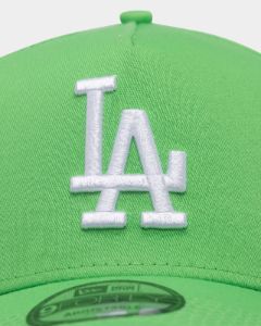 New Era Los Angeles Dodgers 9FORTY A-Frame Snapback Lime sold by Culture Kings