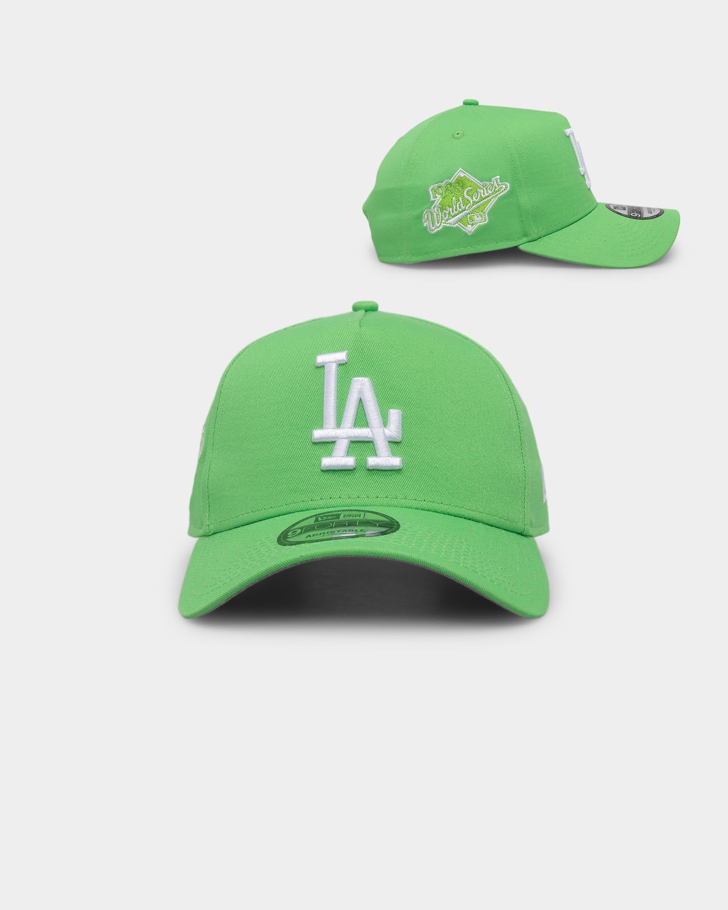 New Era Los Angeles Dodgers 9FORTY A-Frame Snapback Lime sold by Culture Kings
