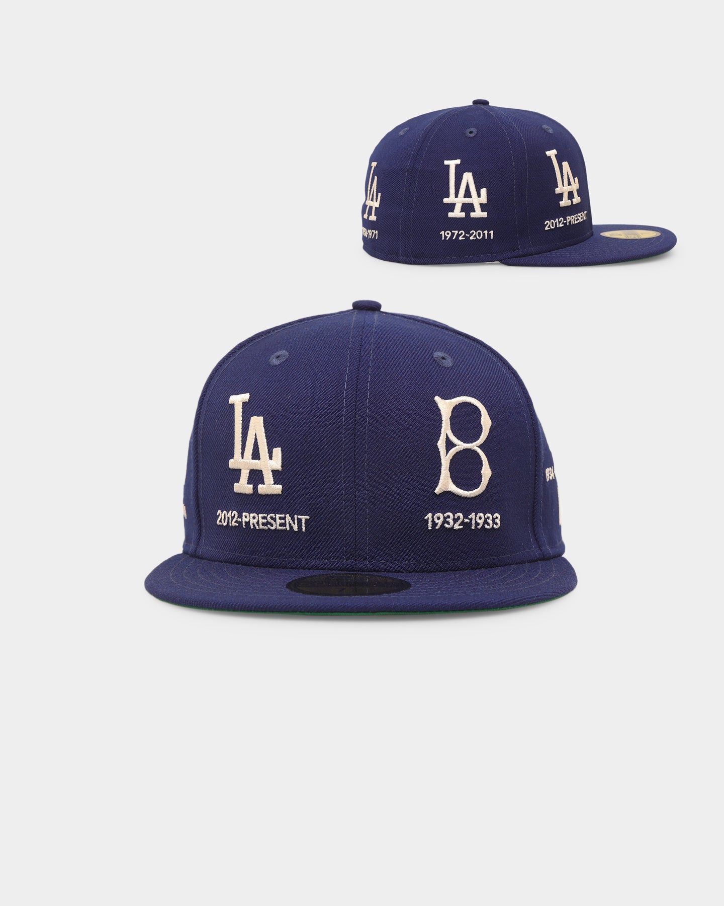 New Era Los Angeles Dodgers 'Logo Evolution' 59FIFTY Fitted Dark Royal sold by Culture Kings