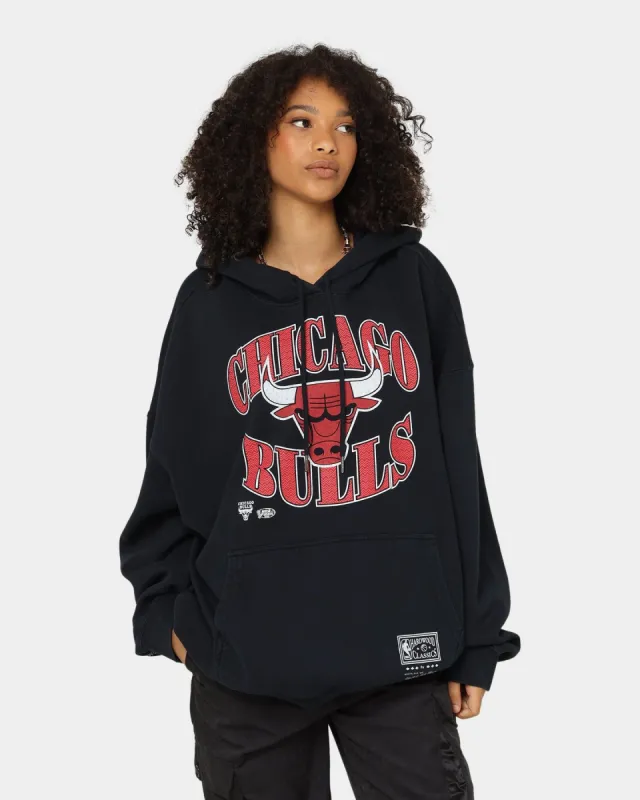 Mitchell & Ness Chicago Bulls Point Guard Hoodie Faded Black sold by Culture Kings