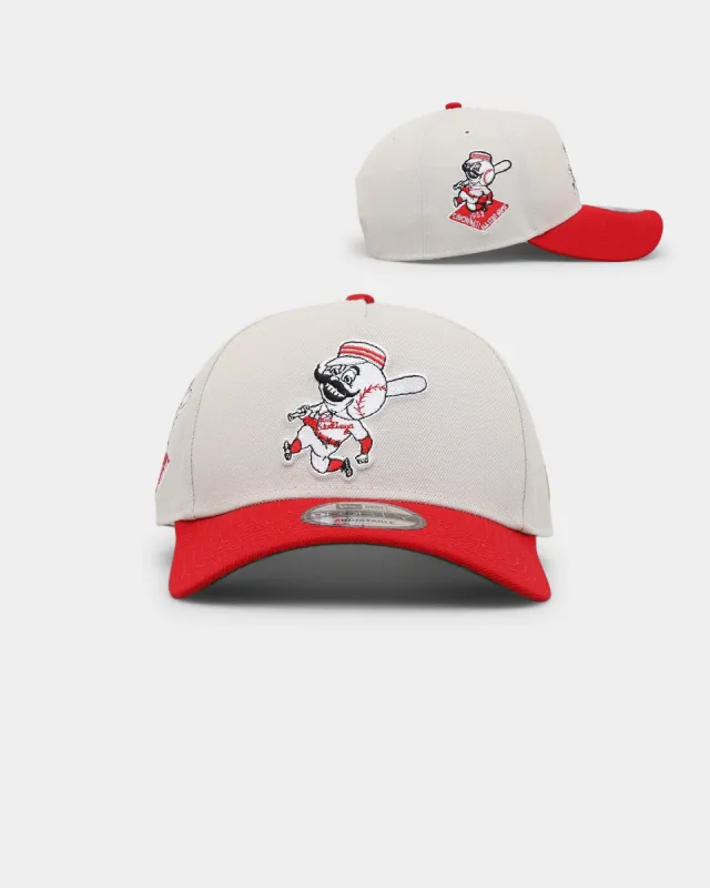 New Era Cincinnati Reds 'Batter Up' 9FORTY A-Frame Snapback Stone sold by Culture Kings
