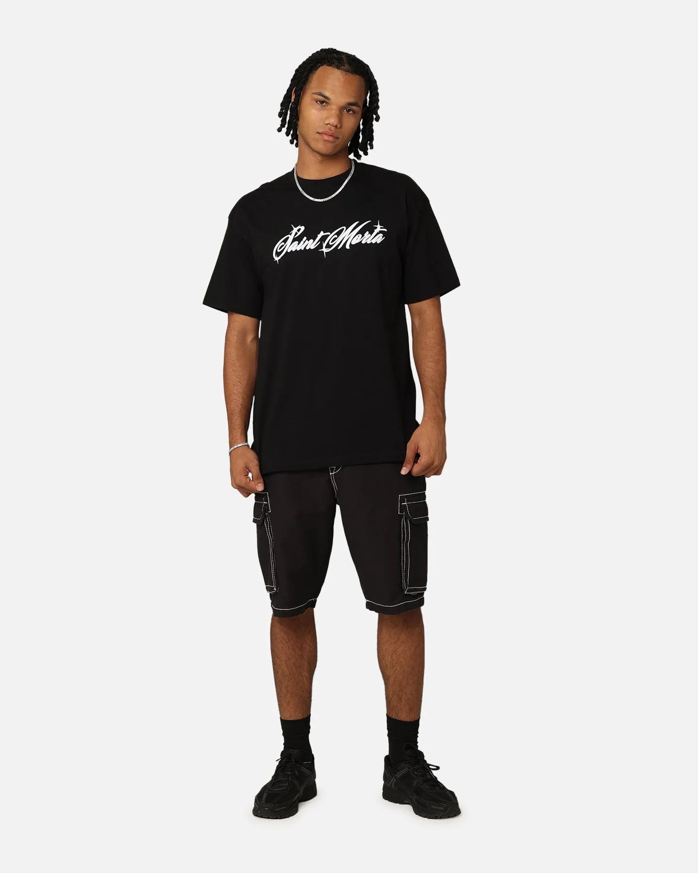 Saint Morta Solar Flare Drop T-Shirt Black sold by Culture Kings product image thumbnail 2