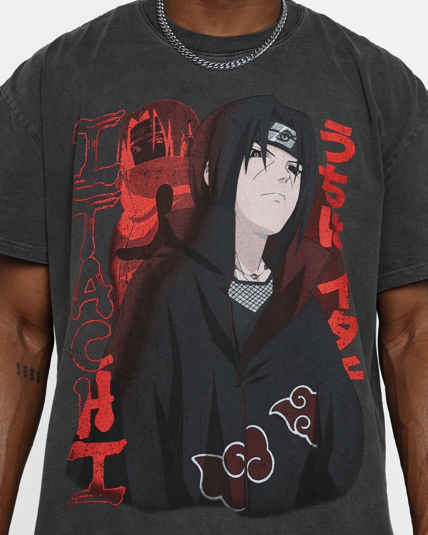 Goat Crew X Naruto Itachi Heavyweight Vintage T-Shirt Black Wash sold by Culture Kings product image thumbnail 4