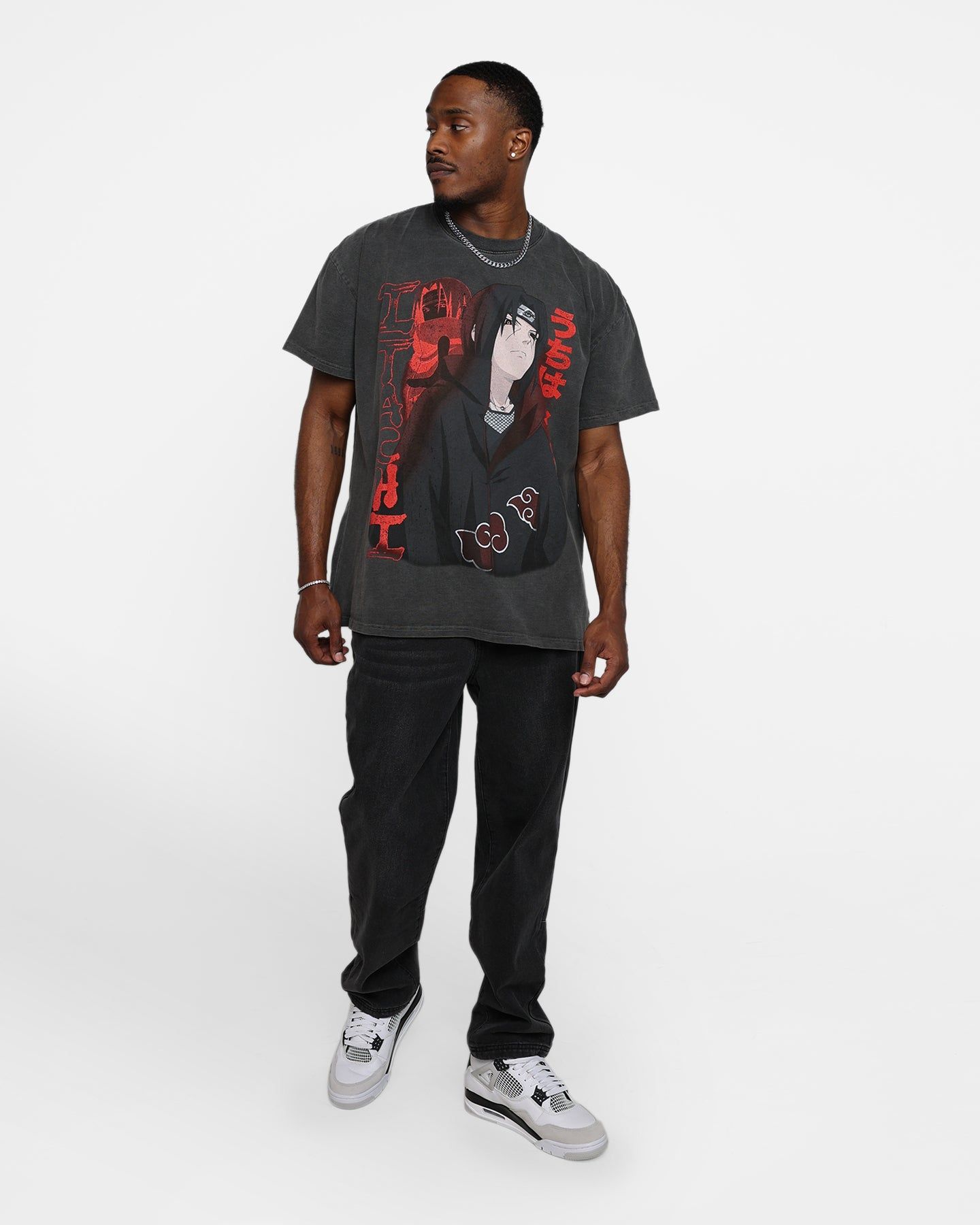 Goat Crew X Naruto Itachi Heavyweight Vintage T-Shirt Black Wash sold by Culture Kings product image thumbnail 3
