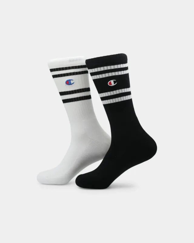 Men's Champion Branded Crew Sock 2 PK Multi-Coloured sold by Culture Kings