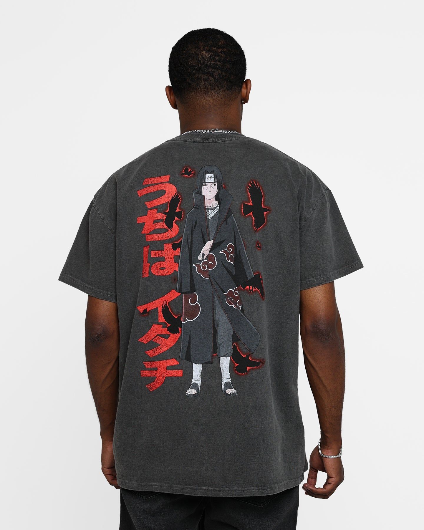Goat Crew X Naruto Itachi Heavyweight Vintage T-Shirt Black Wash sold by Culture Kings product image thumbnail 5
