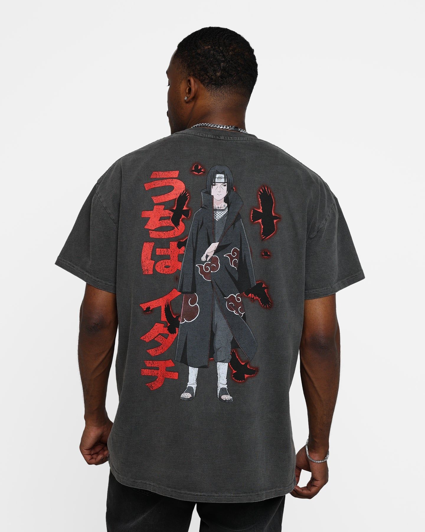Goat Crew X Naruto Itachi Heavyweight Vintage T-Shirt Black Wash sold by Culture Kings product image thumbnail 2