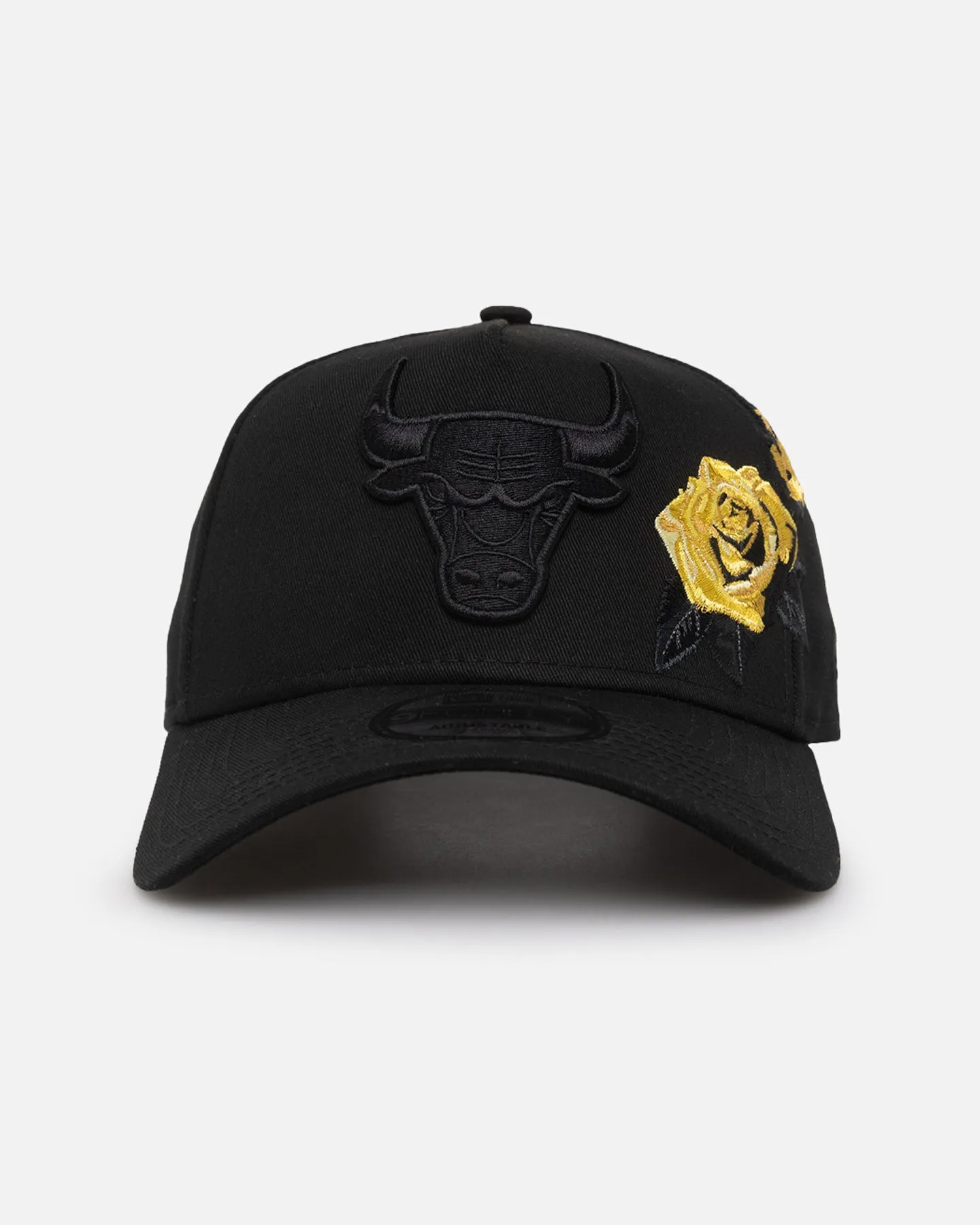 New Era Chicago Bulls 'Black Tonal Gold Rose' 9FORTY A-Frame Snapback Black/Gold sold by Culture Kings
