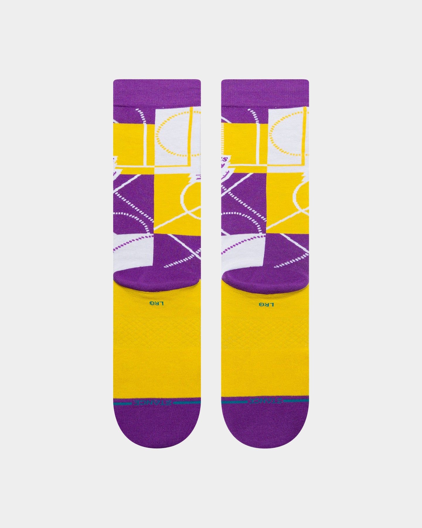 Stance X NBA Los Angeles Lakers Zone Crew Socks Purple sold by Culture Kings product image thumbnail 3