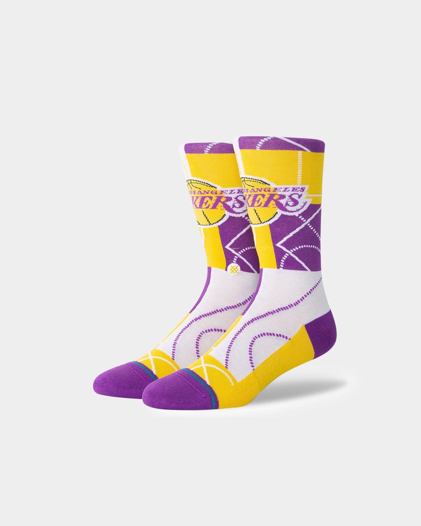 Stance X NBA Los Angeles Lakers Zone Crew Socks Purple sold by Culture Kings product image thumbnail 2
