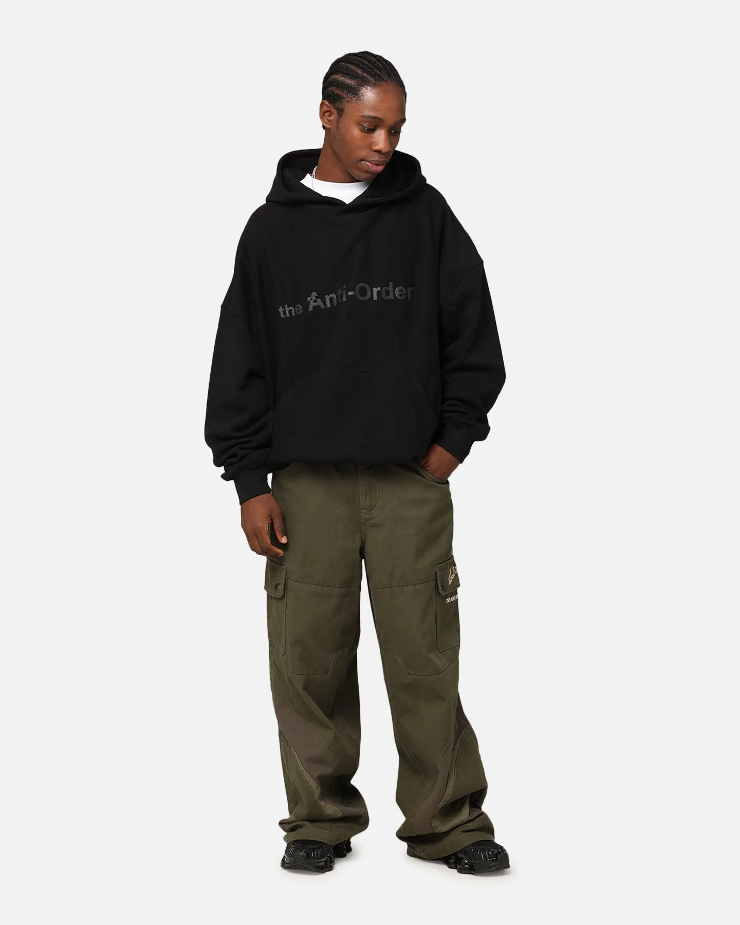 The Anti Order Logo Boxy Hoodie Black sold by Culture Kings product image thumbnail 2