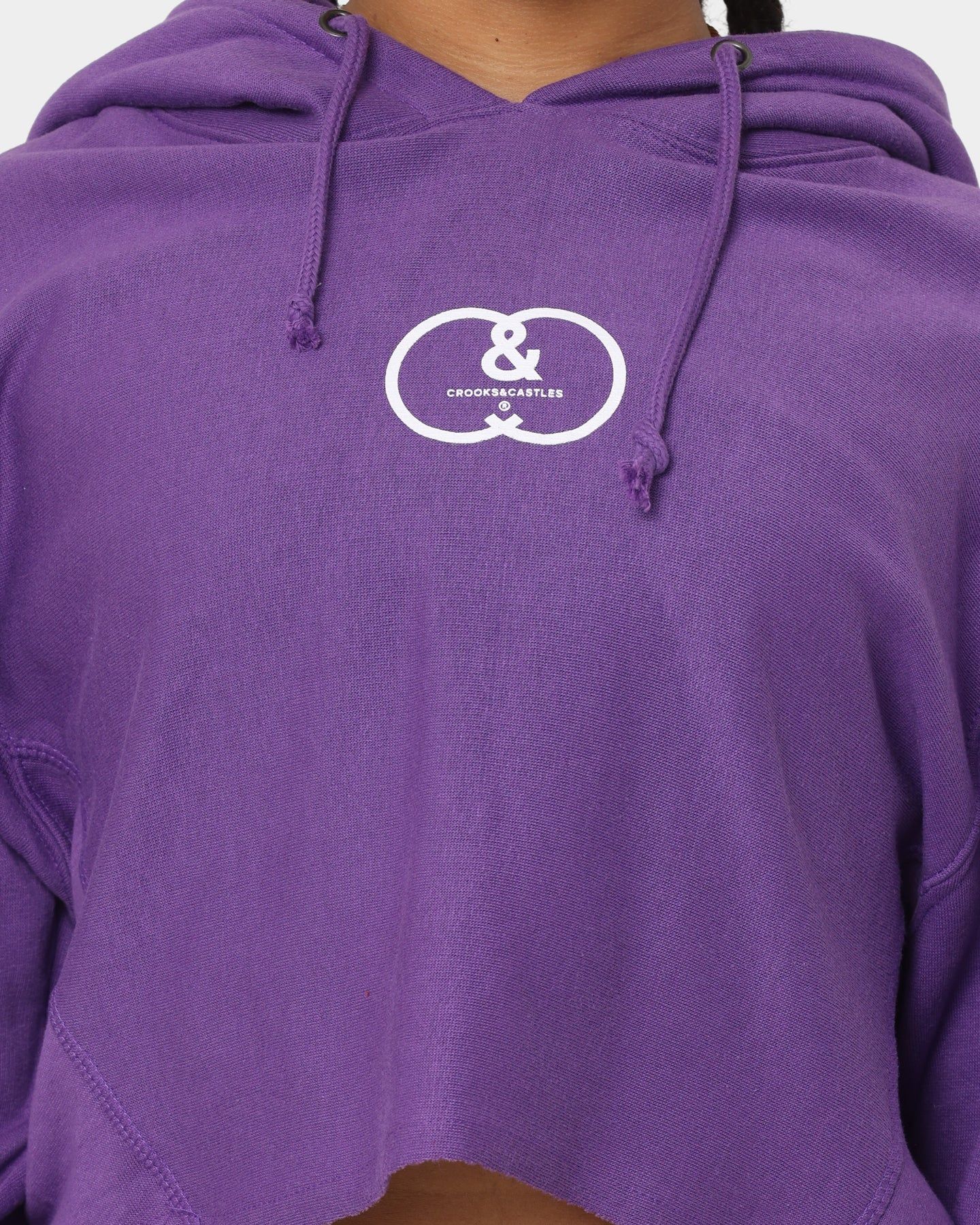 クルックスアンドキャッスルズ Crooks & Castles 【 Women's Cc Logo Oversized Crop Hoodie Womens 】 レディース Crooks & Castles Women's CC Logo Oversized Crop Hoodie