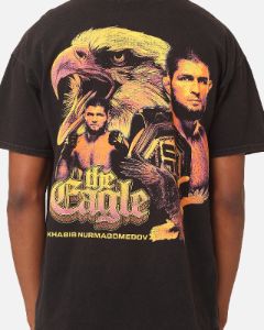 Goat Crew X UFC Khabib Nurmagomedov The Eagle Vintage T-Shirt Black Wash sold by Culture Kings