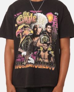 Goat Crew X UFC Khabib Nurmagomedov The Eagle Vintage T-Shirt Black Wash sold by Culture Kings