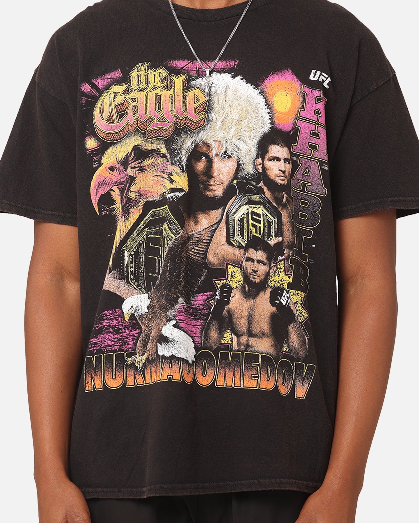 Goat Crew X UFC Khabib Nurmagomedov The Eagle Vintage T-Shirt Black Wash sold by Culture Kings product image thumbnail 4