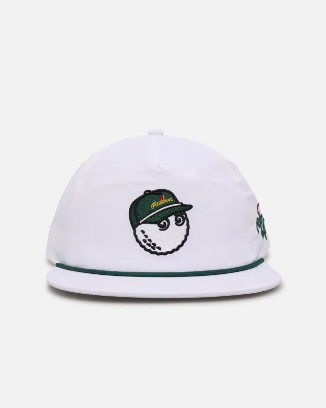 Malbon Pimento Nylon Rope 6 Panel Snapback White sold by Culture Kings