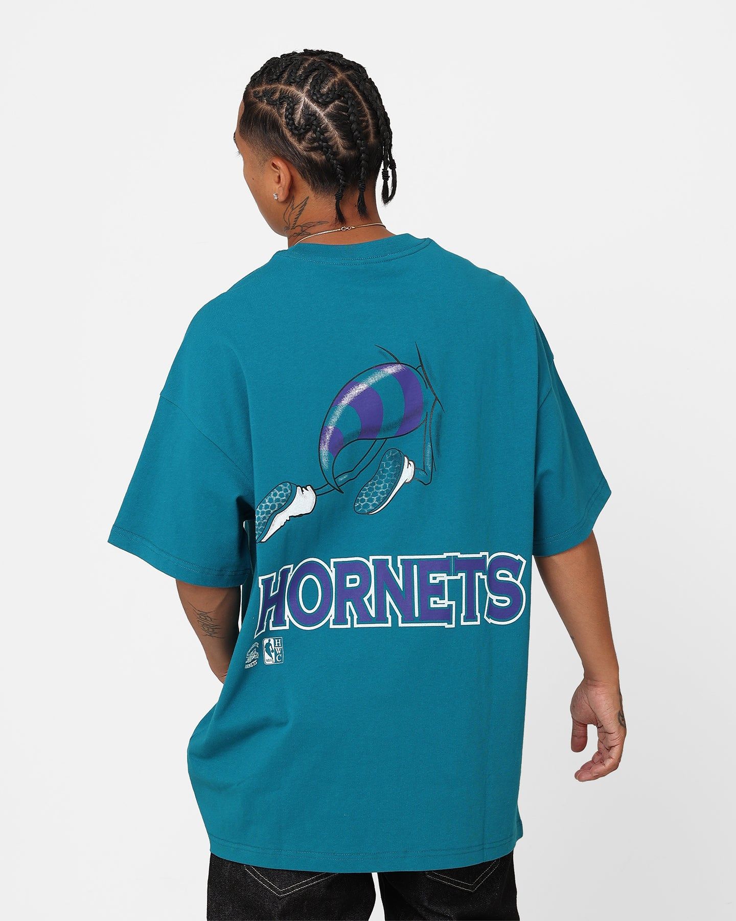 Mitchell & Ness Charlotte Hornets Break Free T-Shirt Hornets Teal sold by Culture Kings product image thumbnail 2