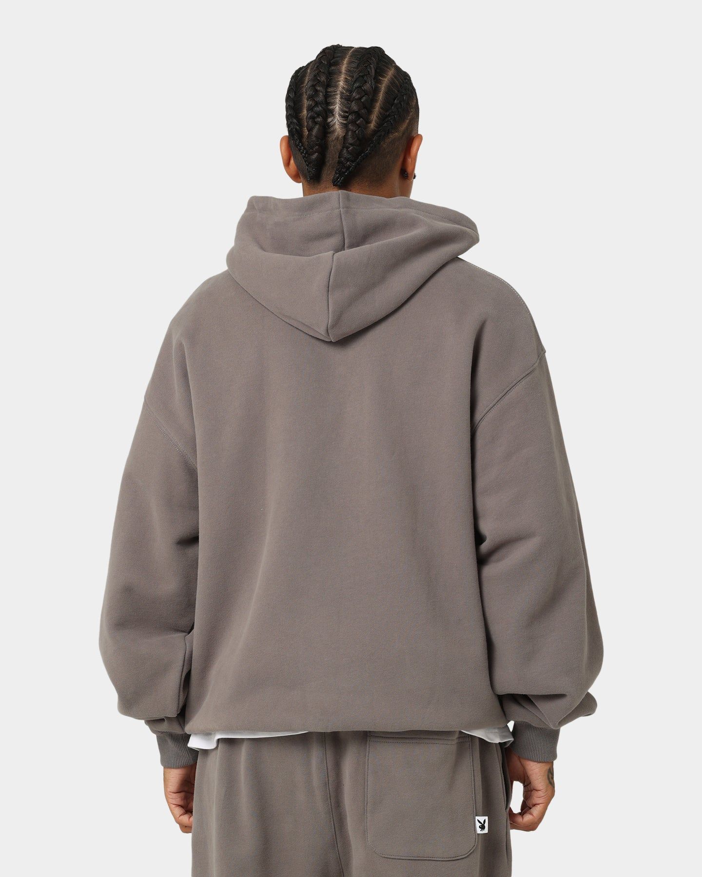 Playboy By CK Wordmark Hoodie Grey sold by Culture Kings product image thumbnail 5