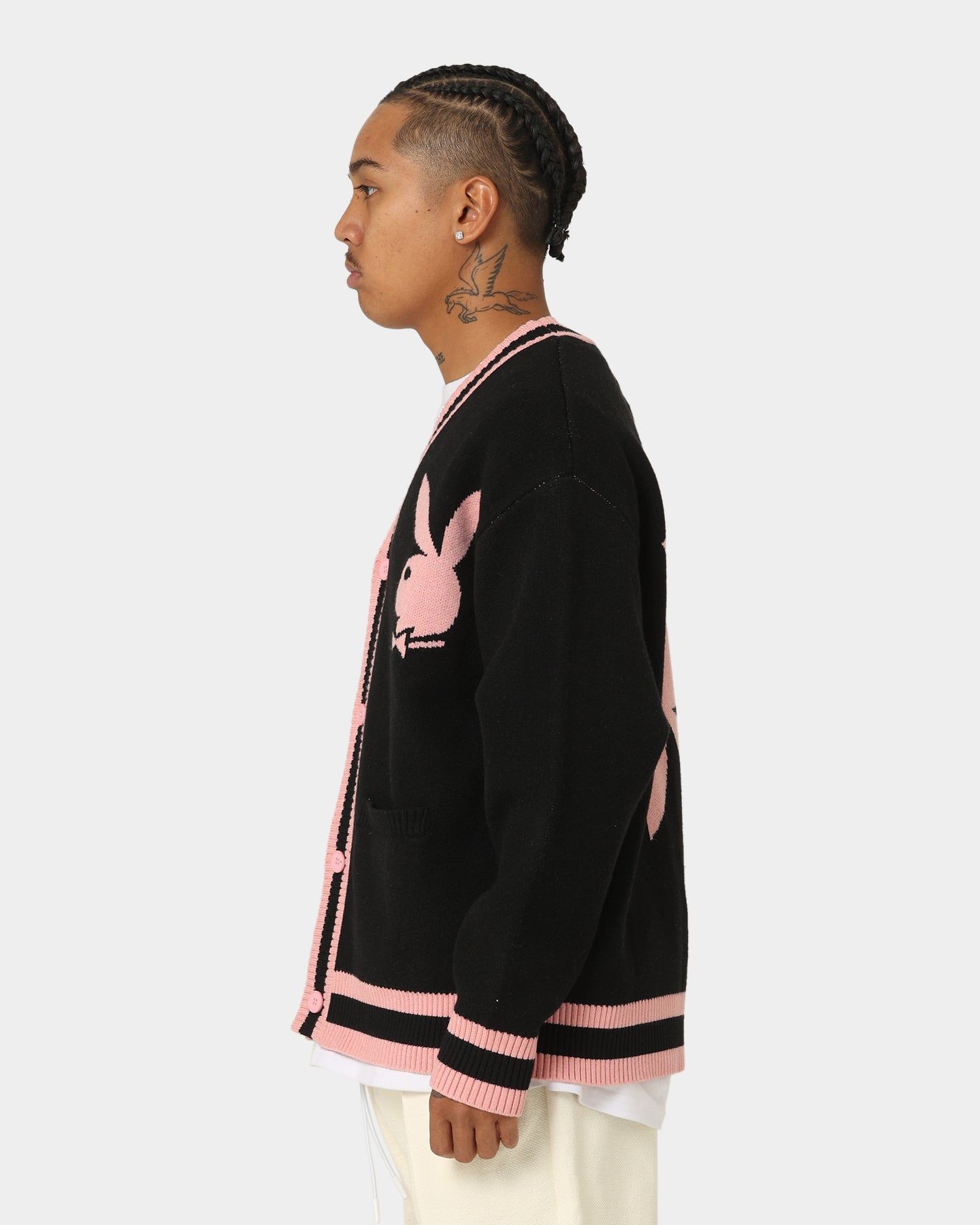 Playboy By CK Collegiate Cardigan Black/Pink sold by Culture Kings product image thumbnail 7
