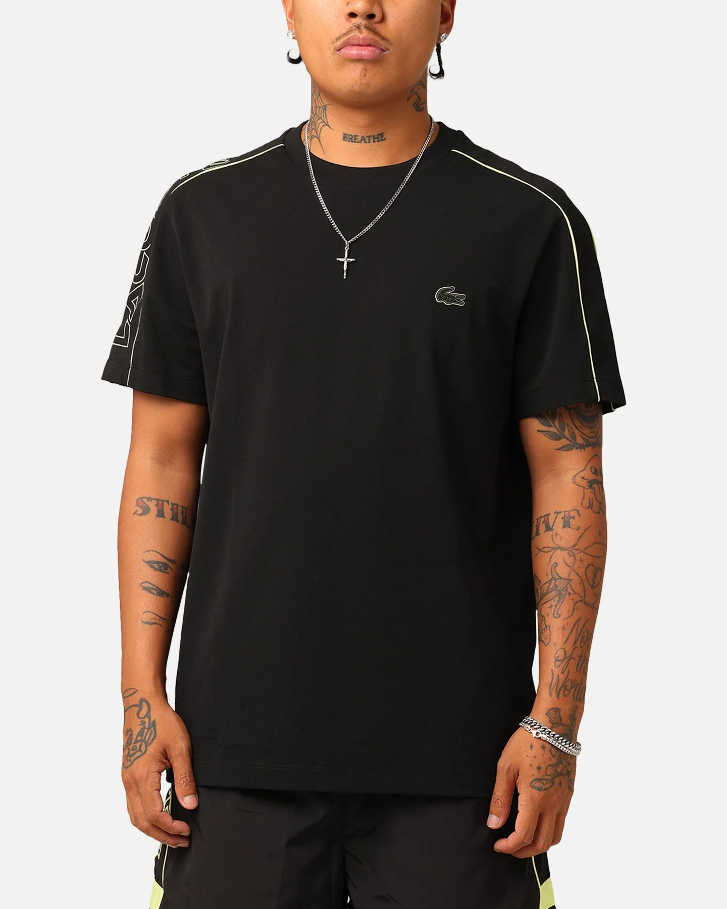 Lacoste Transitional Active Tech Pique T-Shirt Black sold by Culture Kings