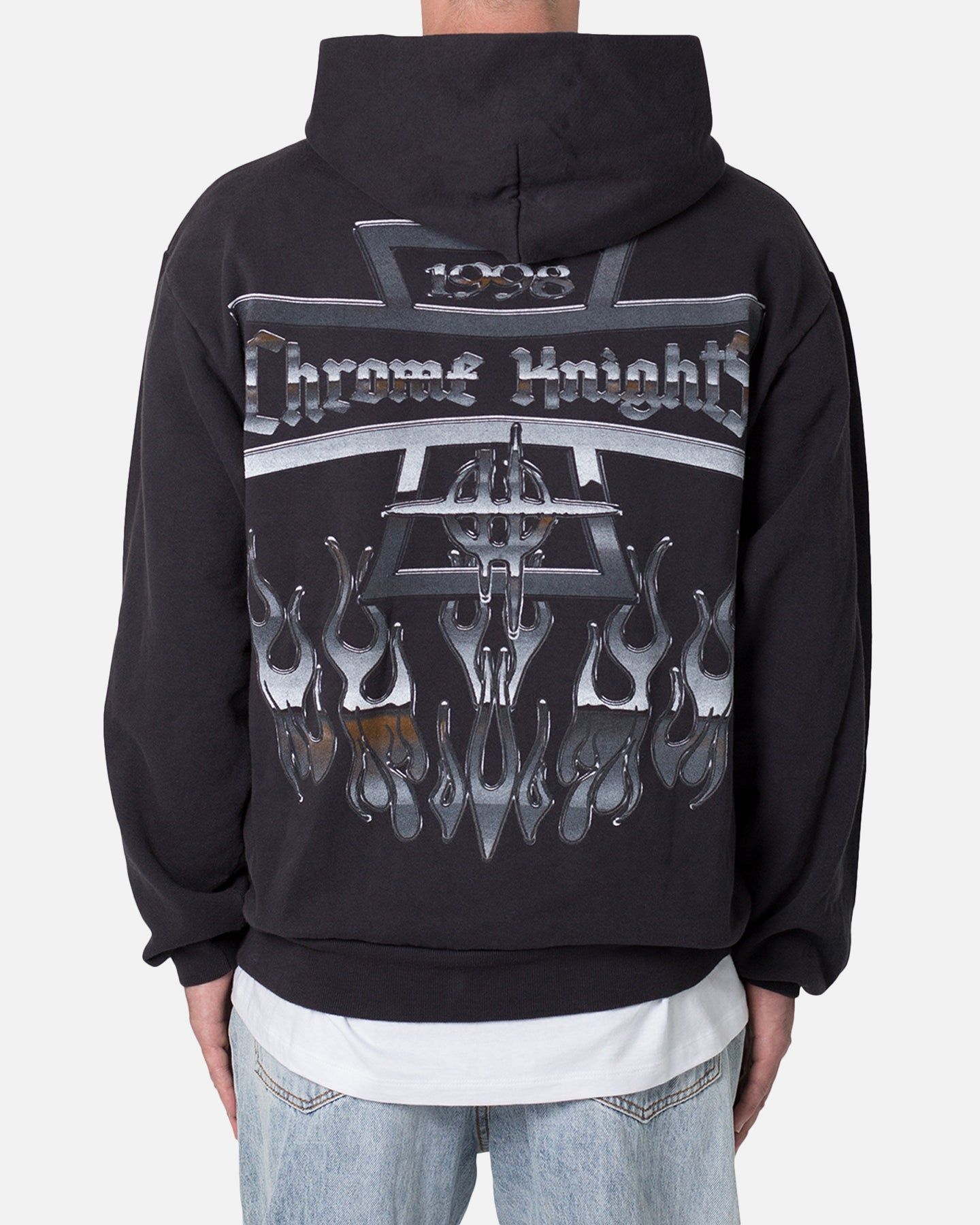 MNML Chrome Knights Hoodie Off Black sold by Culture Kings product image thumbnail 4