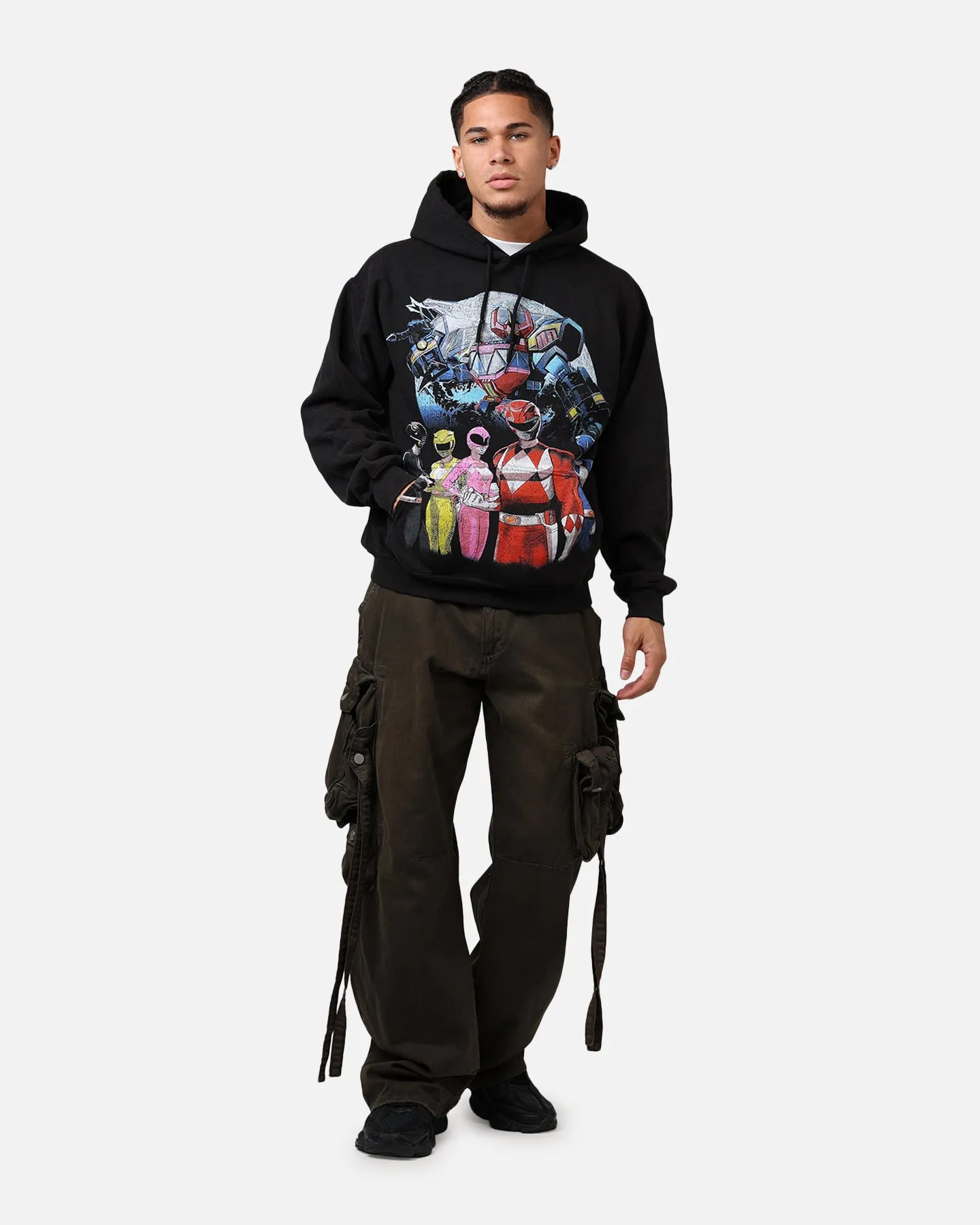 American Thrift X Power Rangers Morphin Group Hoodie Black Wash sold by Culture Kings product image thumbnail 3