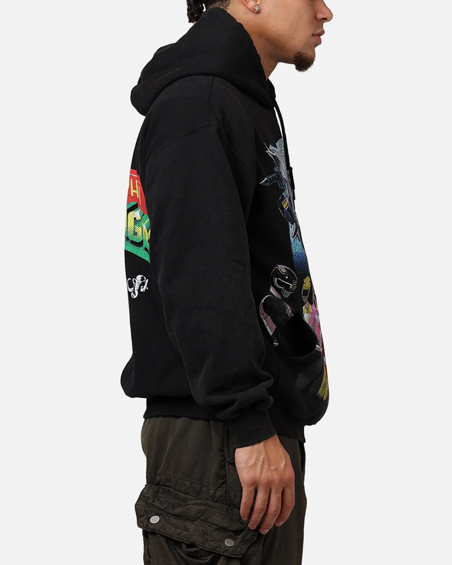 American Thrift X Power Rangers Morphin Group Hoodie Black Wash sold by Culture Kings product image thumbnail 4