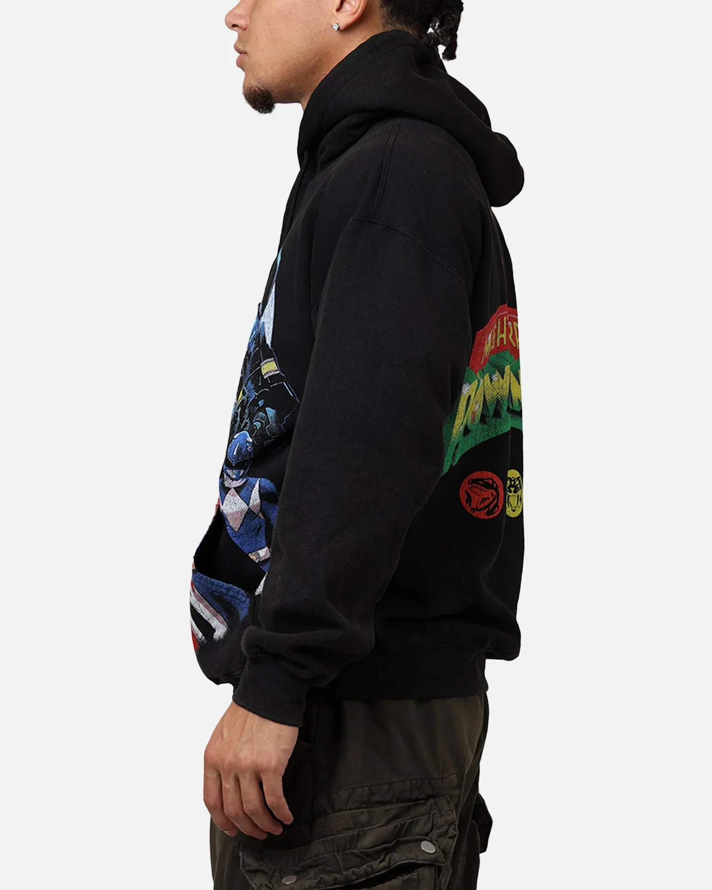 American Thrift X Power Rangers Morphin Group Hoodie Black Wash sold by Culture Kings product image thumbnail 5