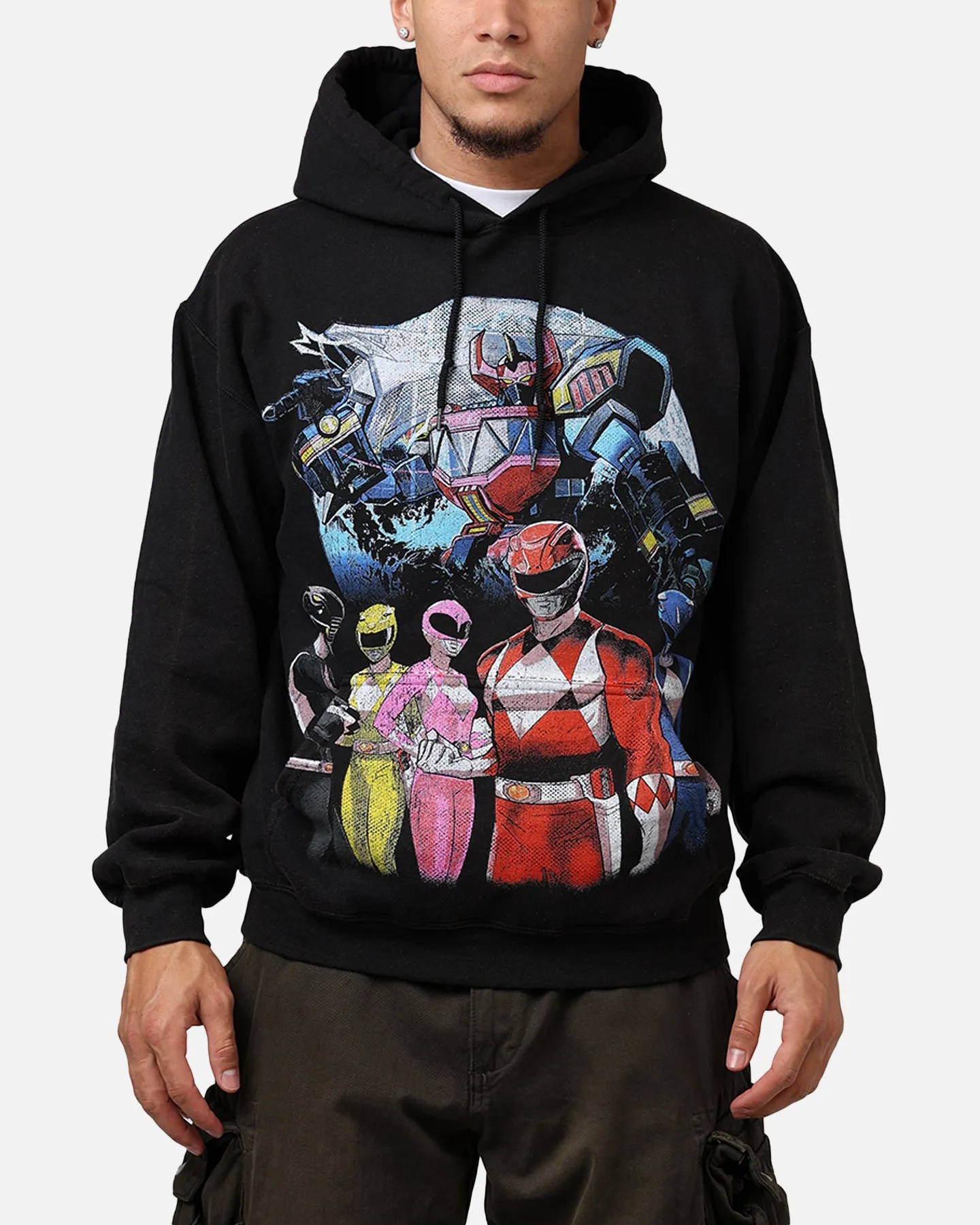 American Thrift X Power Rangers Morphin Group Hoodie Black Wash sold by Culture Kings