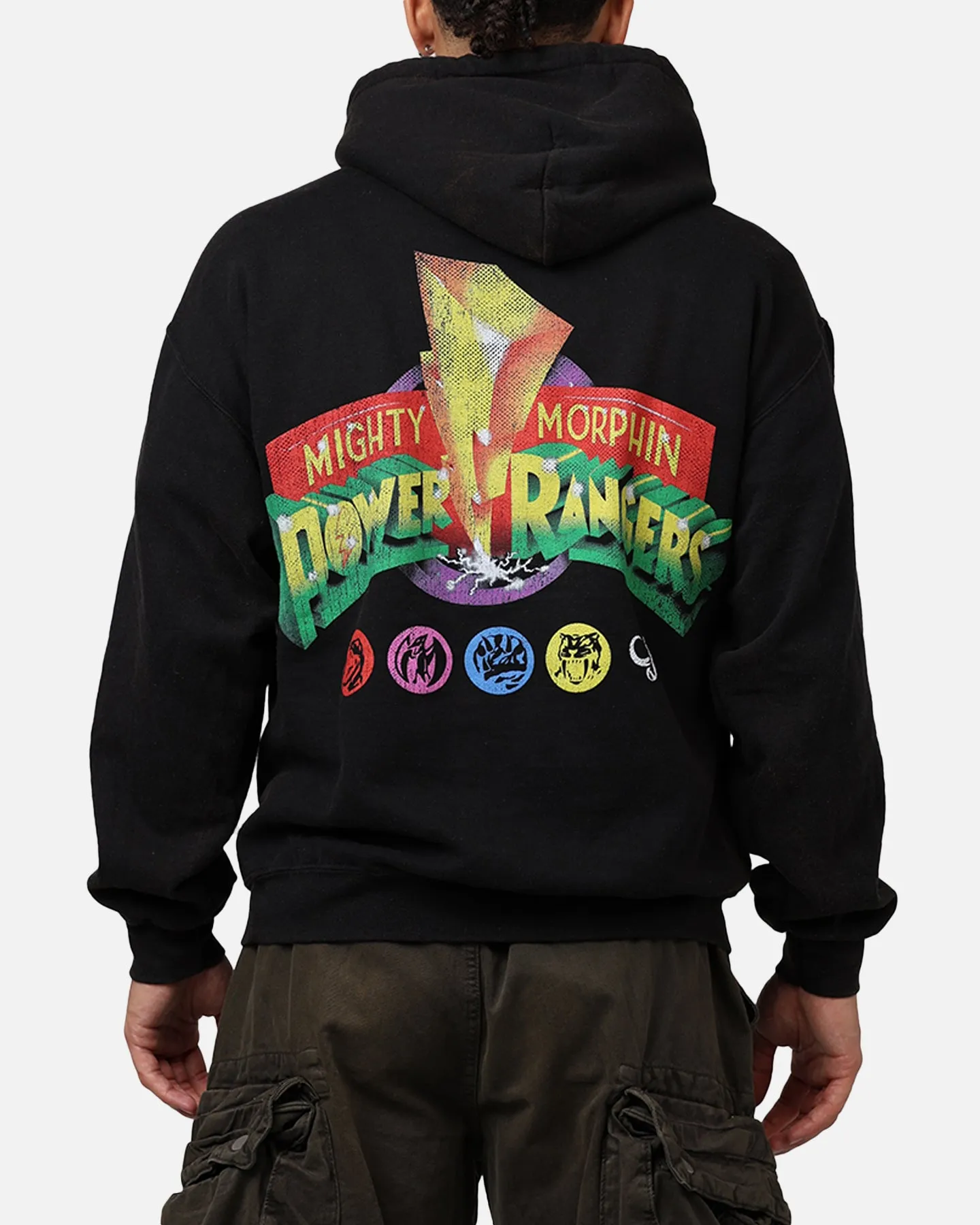 American Thrift X Power Rangers Morphin Group Hoodie Black Wash sold by Culture Kings product image thumbnail 2