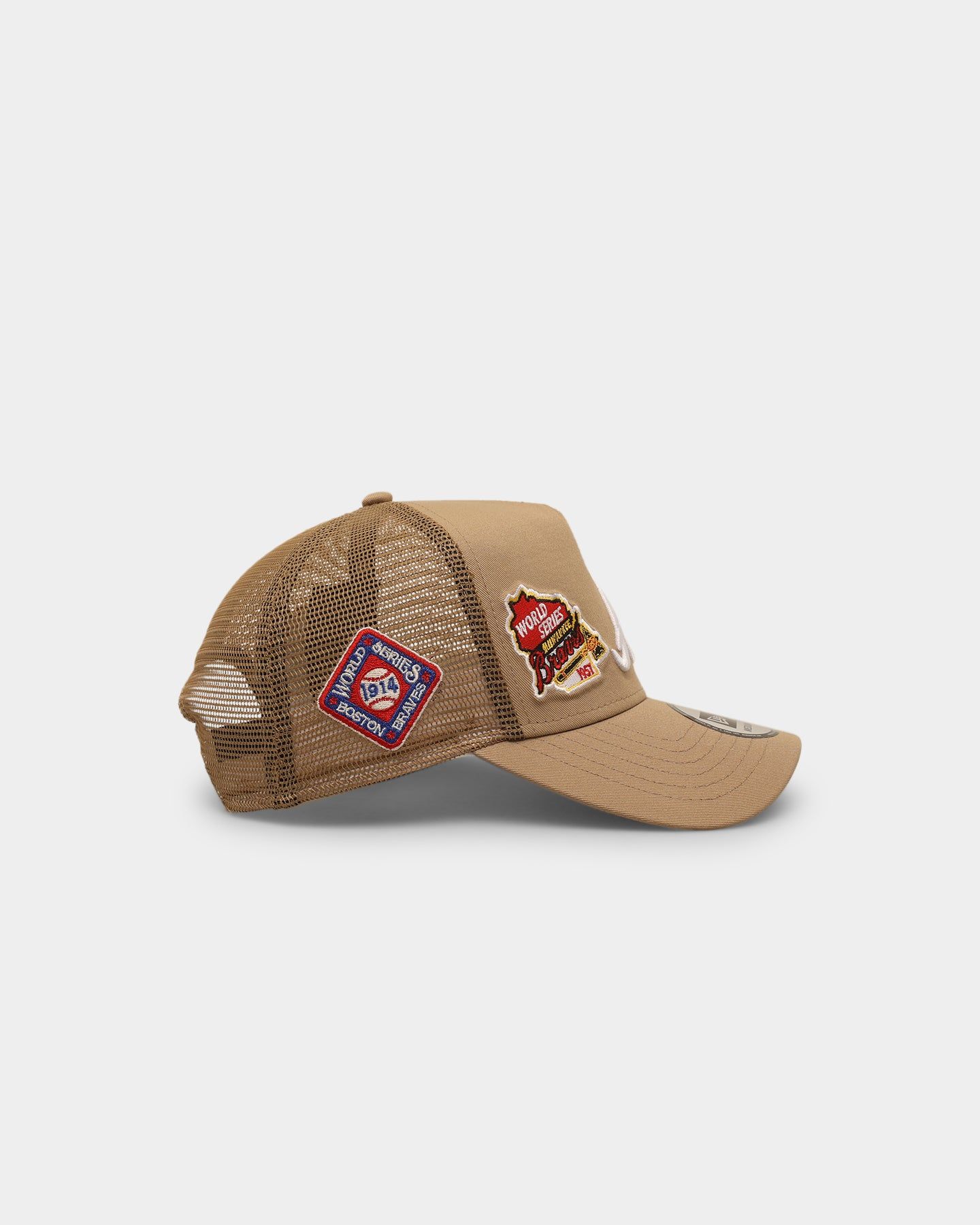 New Era Atlanta Braves 'World Series Multi Logo' 9FORTY K-Frame Snapback Tumbleweed sold by Culture Kings product image thumbnail 3
