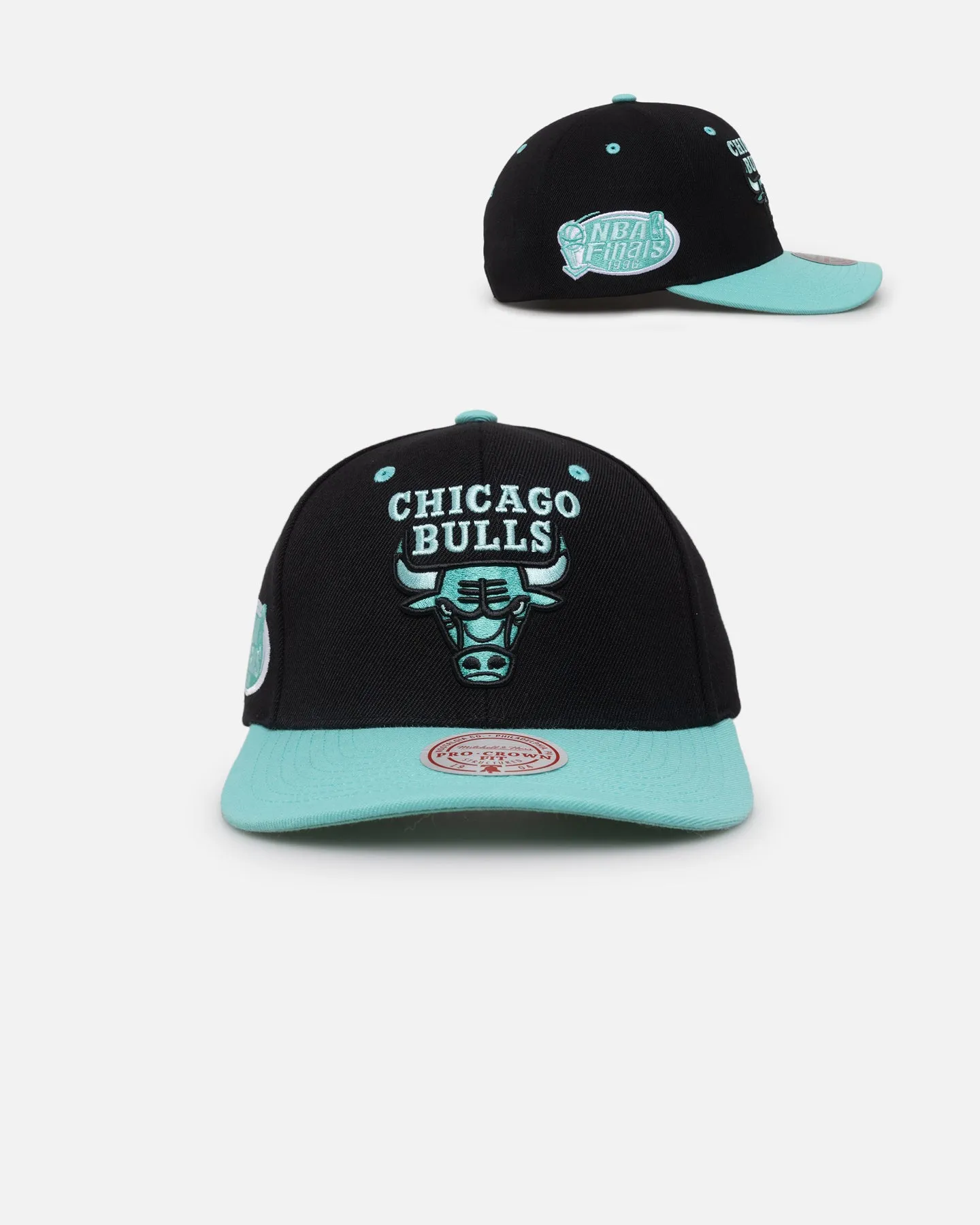 Mitchell & Ness Chicago Bulls "Ice Blue" Script Origin Snapback Black/Ice Blue sold by Culture Kings