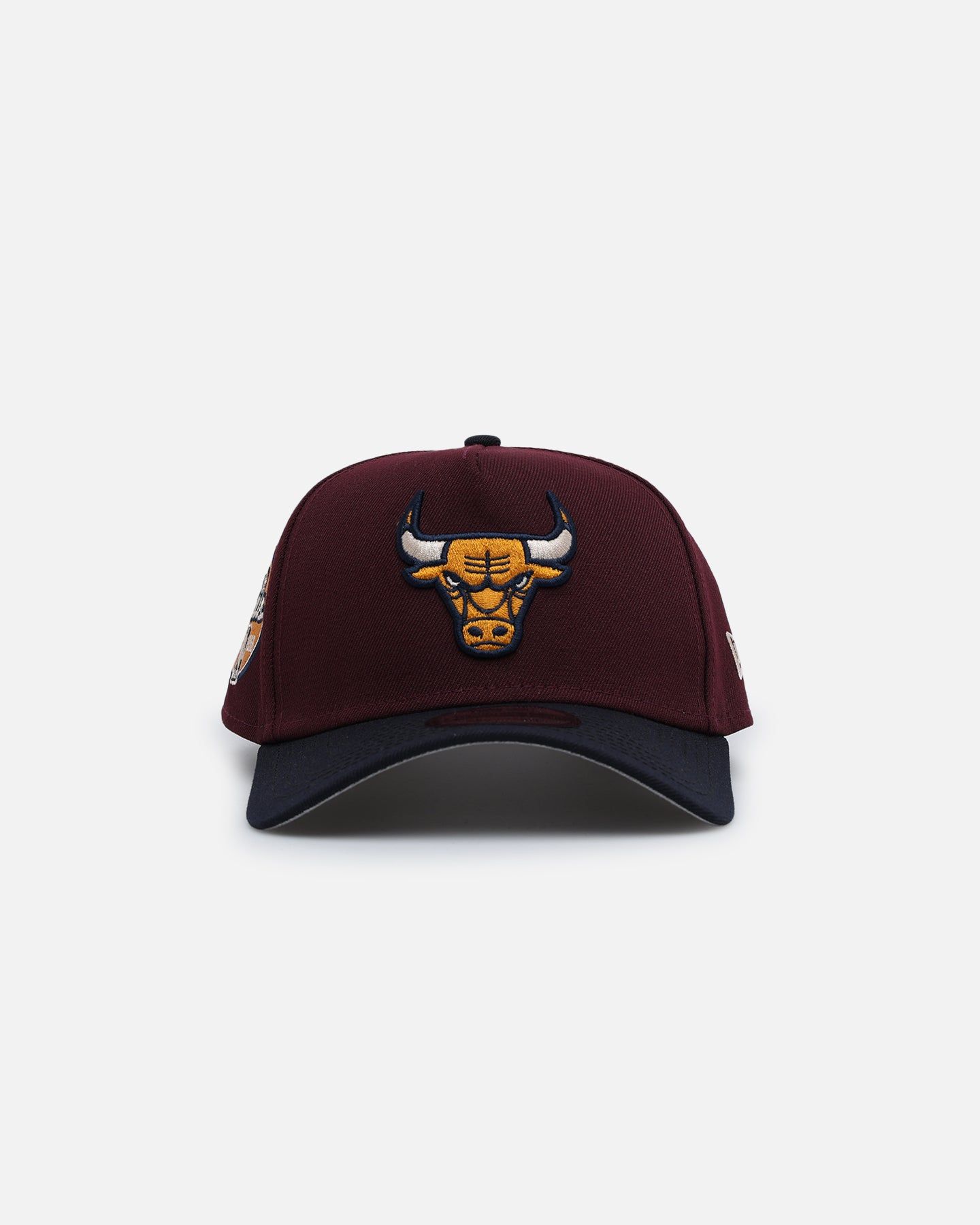 New Era Chicago Bulls 'Autumn Hue' 9FORTY A-Frame Snapback Maroon/Navy sold by Culture Kings