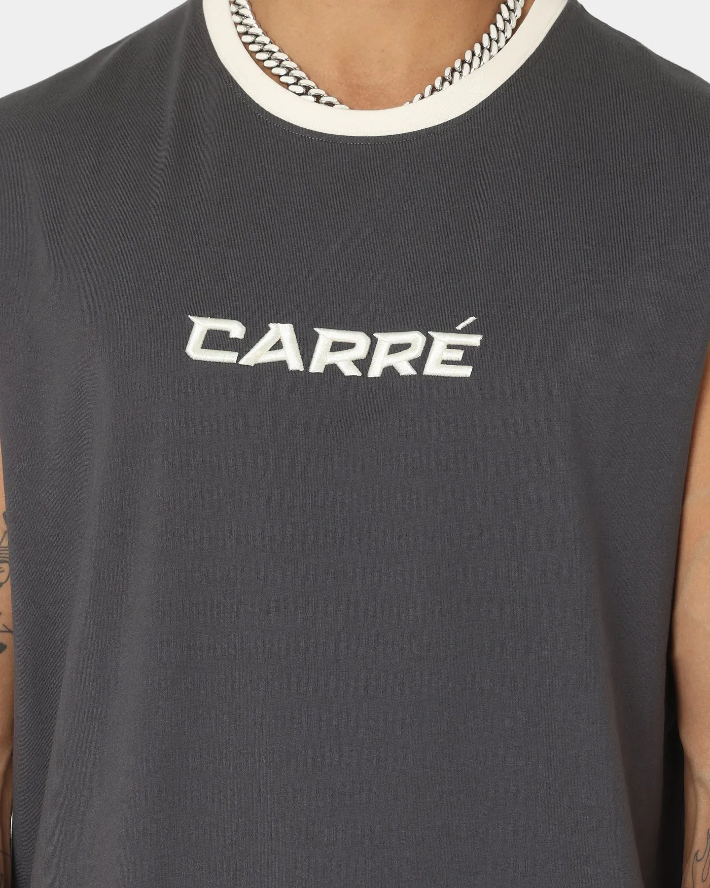 Carre Tutech Muscle T-Shirt Charcoal sold by Culture Kings product image thumbnail 3