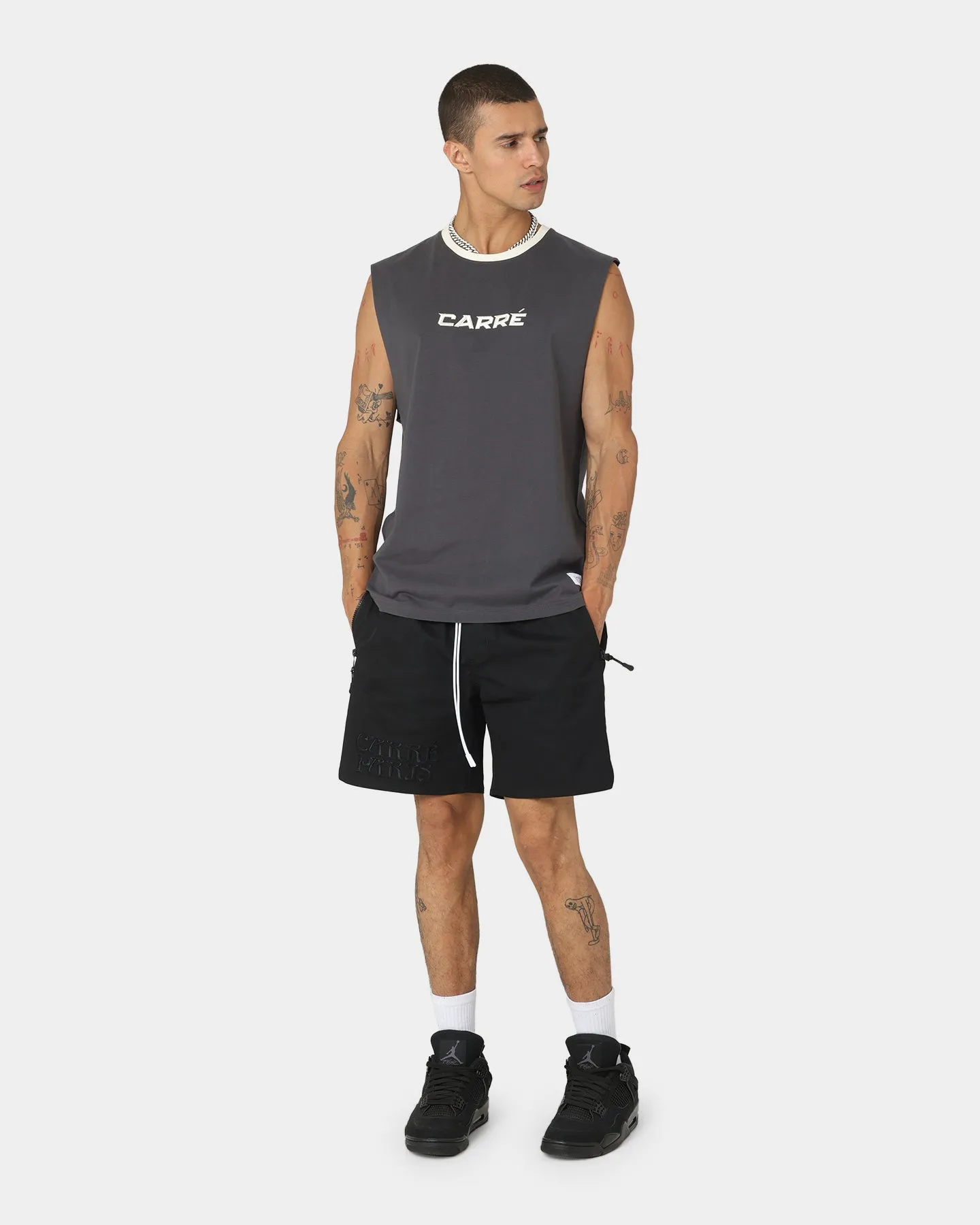 Carre Tutech Muscle T-Shirt Charcoal sold by Culture Kings product image thumbnail 2