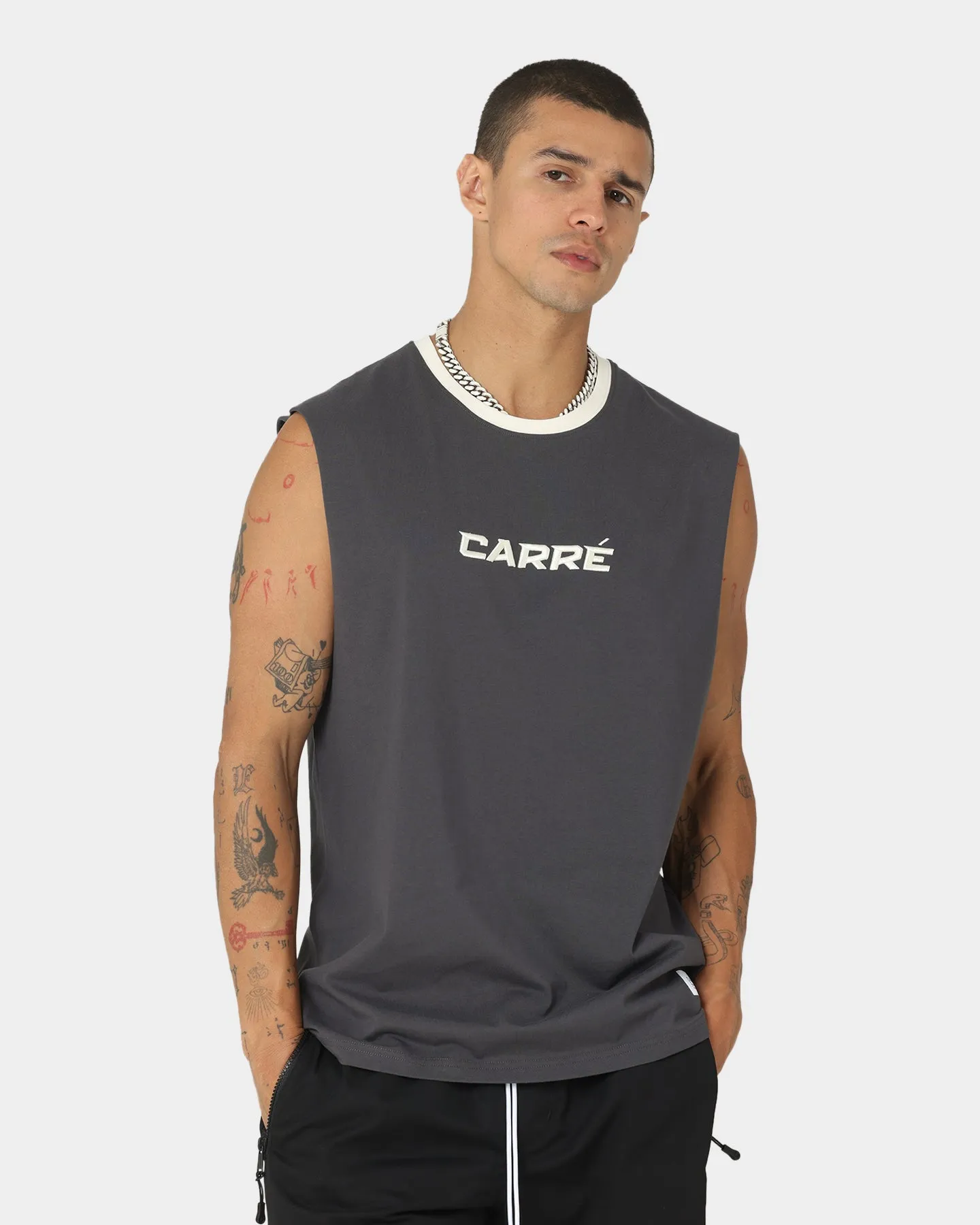 Carre Tutech Muscle T-Shirt Charcoal sold by Culture Kings