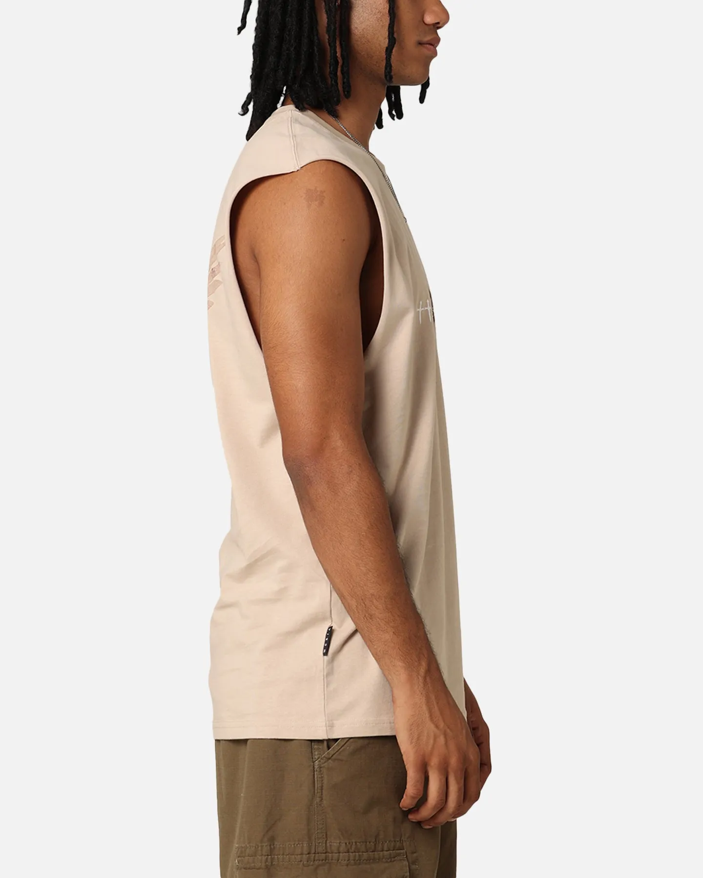 Saint Morta Momento Mori Oversized Muscle T-Shirt Stone sold by Culture Kings product image thumbnail 5