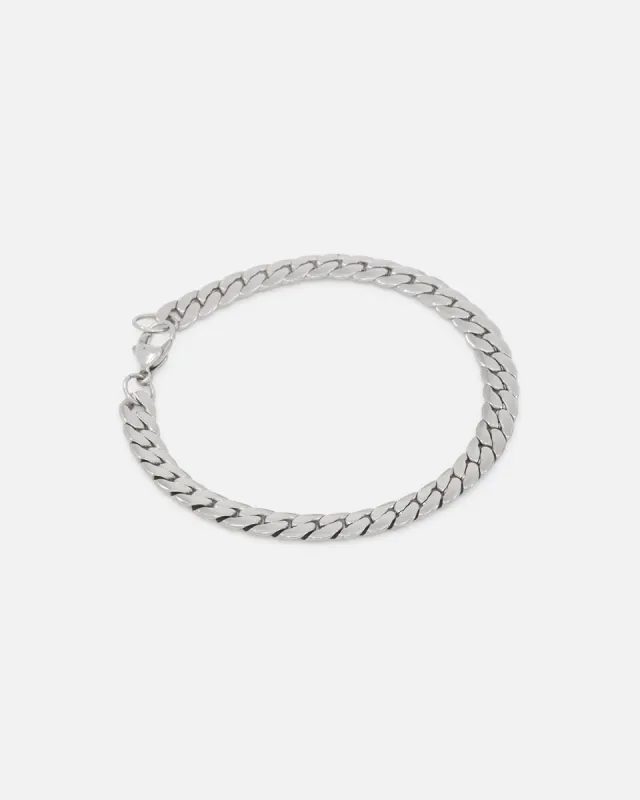 Saint Morta Flat Cuban Snake Bracelet Stainless Steel sold by Culture Kings