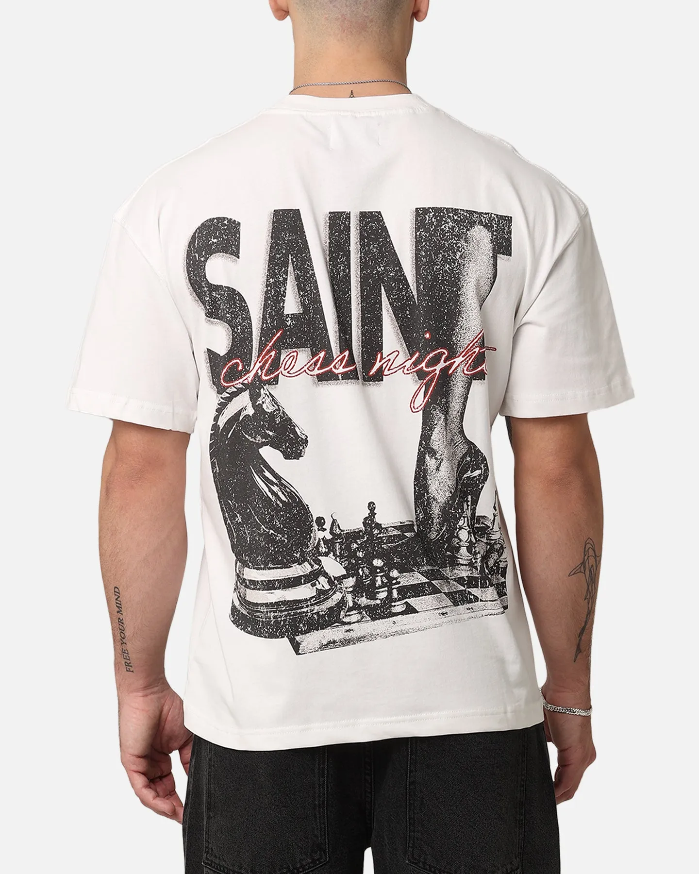 Saint Morta Chess Night T-Shirt Off White sold by Culture Kings