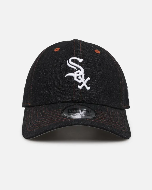 New Era Chicago White Sox "Black Denim" Classic Casual Strapback Black Denim/Rust Contrast sold by Culture Kings